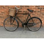 Vintage Gents Raleigh Bicycle With Basket