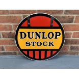 Enamel Dunlop Stock Sign