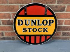 Enamel Dunlop Stock Sign