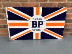 Enamel BP Motor Spirit Flanged Sign
