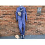 Race Suit, Goggles, Helmet, Boots & Gloves Ex Goodwood revival Stirling Moss Tribute