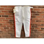 Pair Of Les Leston Racing Trousers (With Red Stripe)