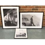 Three Sean Connery Framed Prints