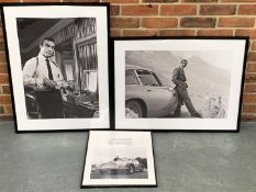 Three Sean Connery Framed Prints