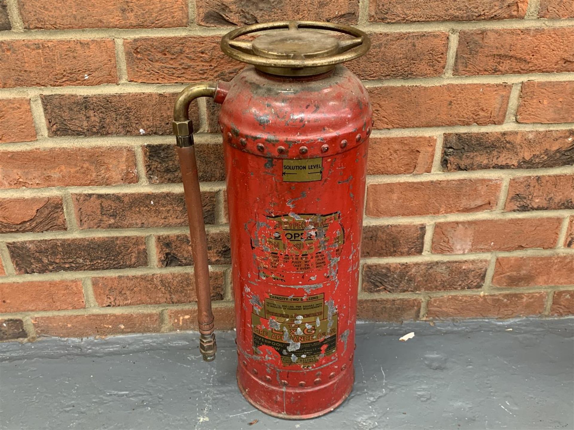 Six Vintage Fire Extinguishers Simplex/Waterloo Etc - Image 3 of 7