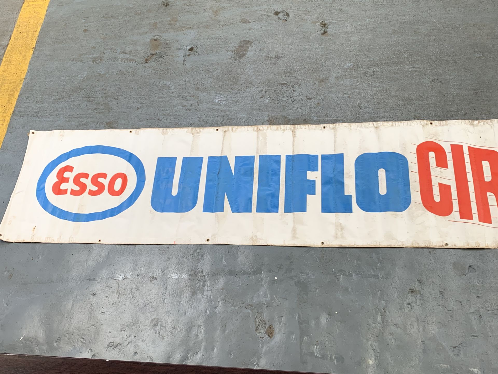 Large Esso Uniflo Circulates Faster" Banner" - Image 2 of 4