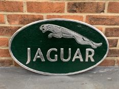 Cast Oval Aluminium Jaguar Sign