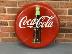 Metal Convex Coca-Cola Sign