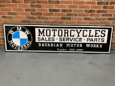 Painted BMW Motorcycles Sale/Service/Parts Sign (Ex Goodwood Display)