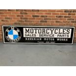 Painted BMW Motorcycles Sale/Service/Parts Sign (Ex Goodwood Display)