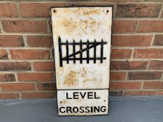 Original Cast Iron Level Crossing Sign