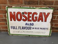 Original Enamel Nosegay" Full Flavour Sign"