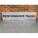 Plastic Triumph Performance Sign