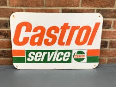 Aluminium Castrol Service Sign
