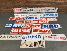 Quantity Of Dealership Sales Advertising Boards