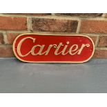 Cast Aluminium Cartier Sign