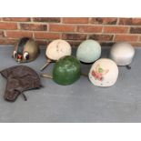 Seven Vintage Race Helmets (For Display Only)