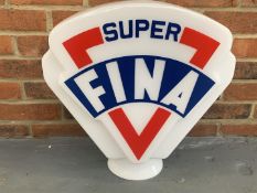 Glass Super FINA" Petrol Globe"