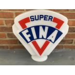 Glass Super FINA" Petrol Globe"