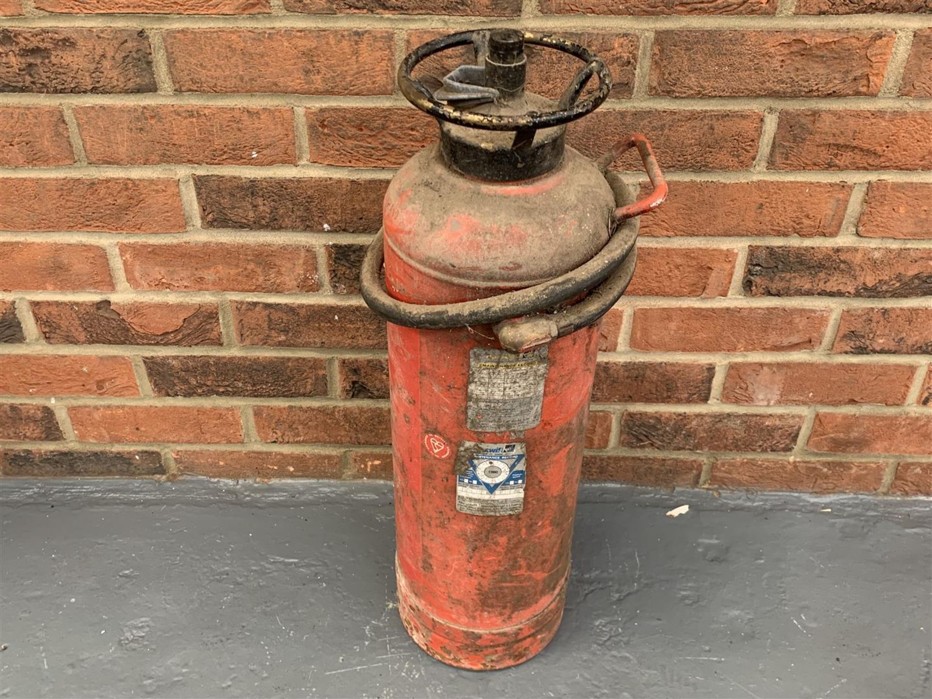 Six Vintage Fire Extinguishers Simplex/Waterloo Etc - Image 5 of 7