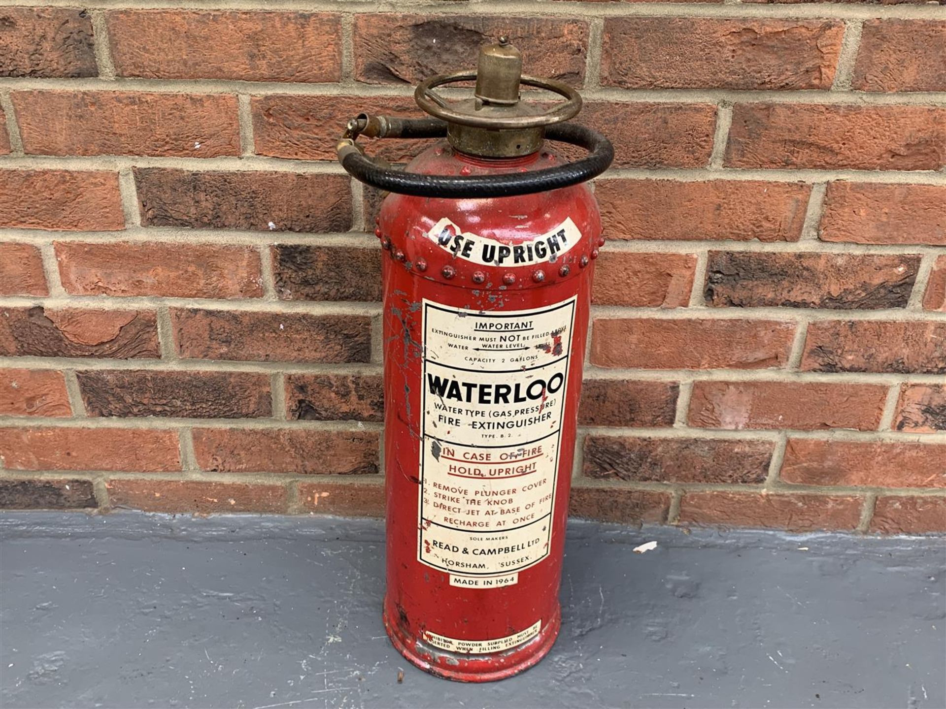 Six Vintage Fire Extinguishers Simplex/Waterloo Etc - Image 6 of 7