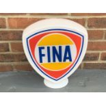 FINA" Glass Petrol Globe"