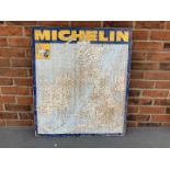 Tin Michelin Map Sign