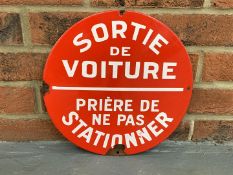 Circular French Enamel Sign