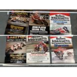 Six Silverstone Motorcycle GP Posters