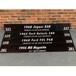 Four Plastic Ex Goodwood Paddock Shelter Boards