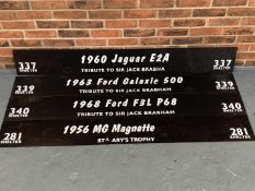 Four Plastic Ex Goodwood Paddock Shelter Boards