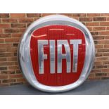 Large Plastic Fiat Dealership Sign