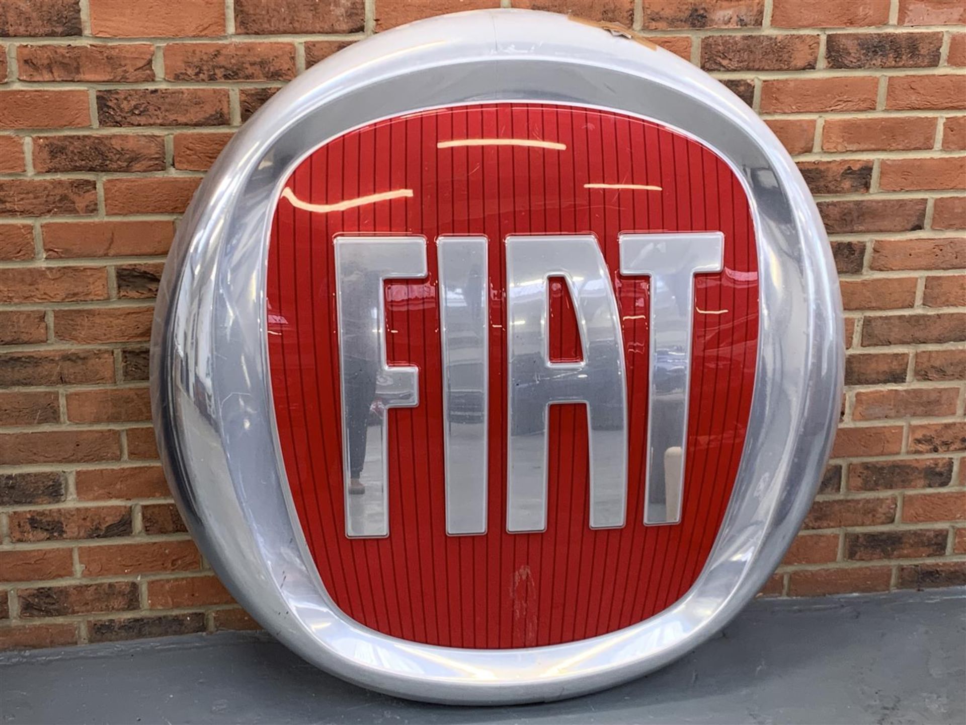 Large Plastic Fiat Dealership Sign