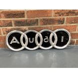 Cast Aluminium Audi Emblem Sign