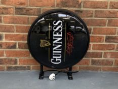 Modern Wall Mounted Circular Guinness Illuminated Dealership Sign