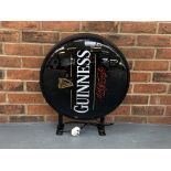 Modern Wall Mounted Circular Guinness Illuminated Dealership Sign