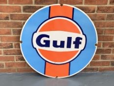 Enamel Circular Gulf Sign