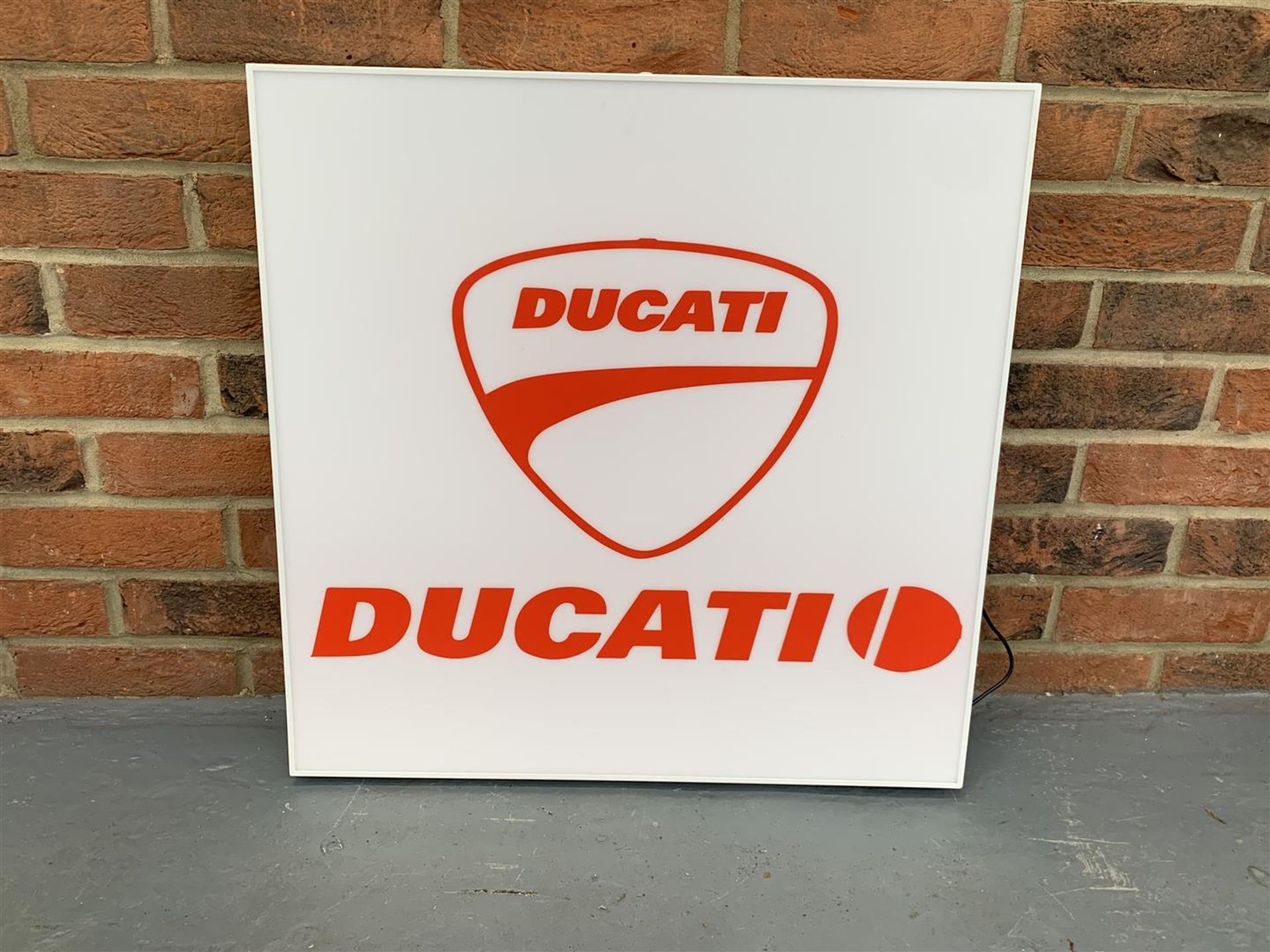 Modern Ducati Illuminated Sign