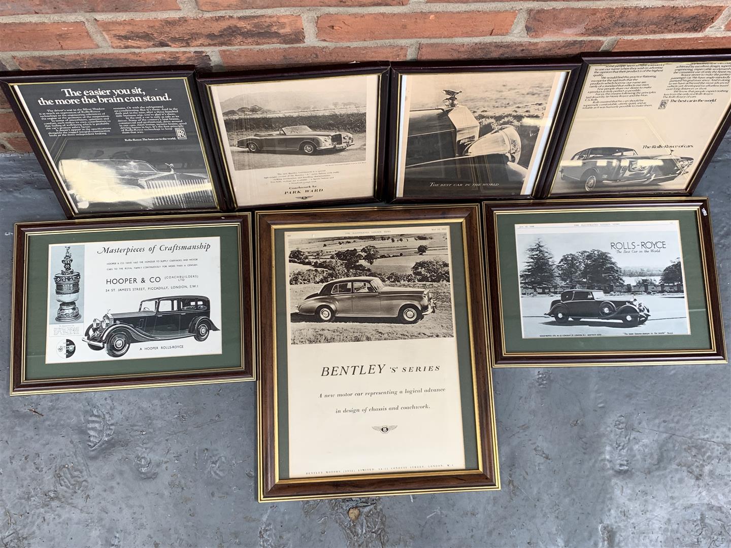 Seven Rolls Royce & Bentley Framed Prints - Image 3 of 3
