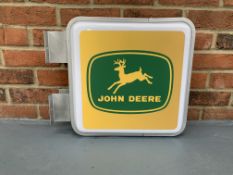 Modern Wall Mounted John Deere Illuminated Dealership Sign