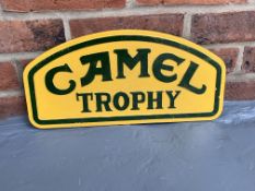 Cast Iron Camel Trophy Sign