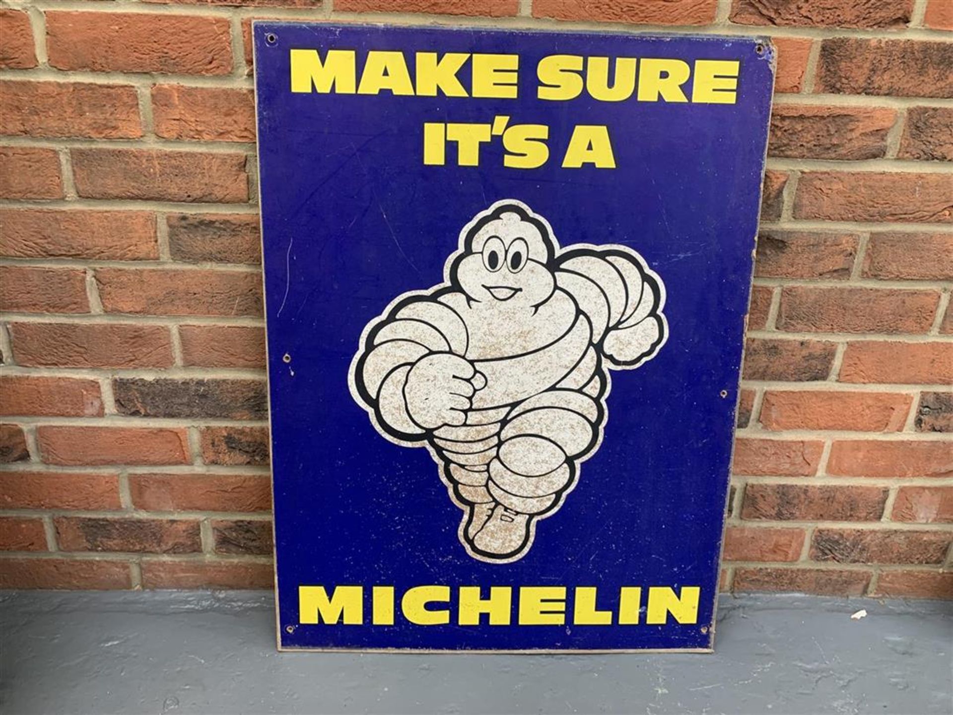 Painted Make Sure Its A Michelin" Sign On Board (Ex Goodwood Display)"