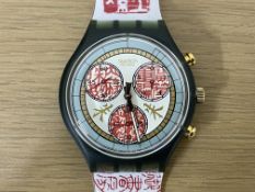 1995 Swatch Chrono 'Papiro' with case