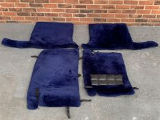 Rolls Royce Silver Spirit/Bentley Turbo Blue Lambs Wool Rugs