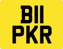 B11 PKR Registration number