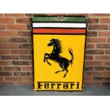 Enamel Ferrari Sign