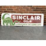 Large Enamel Sinclair Oils Sign