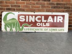 Large Enamel Sinclair Oils Sign