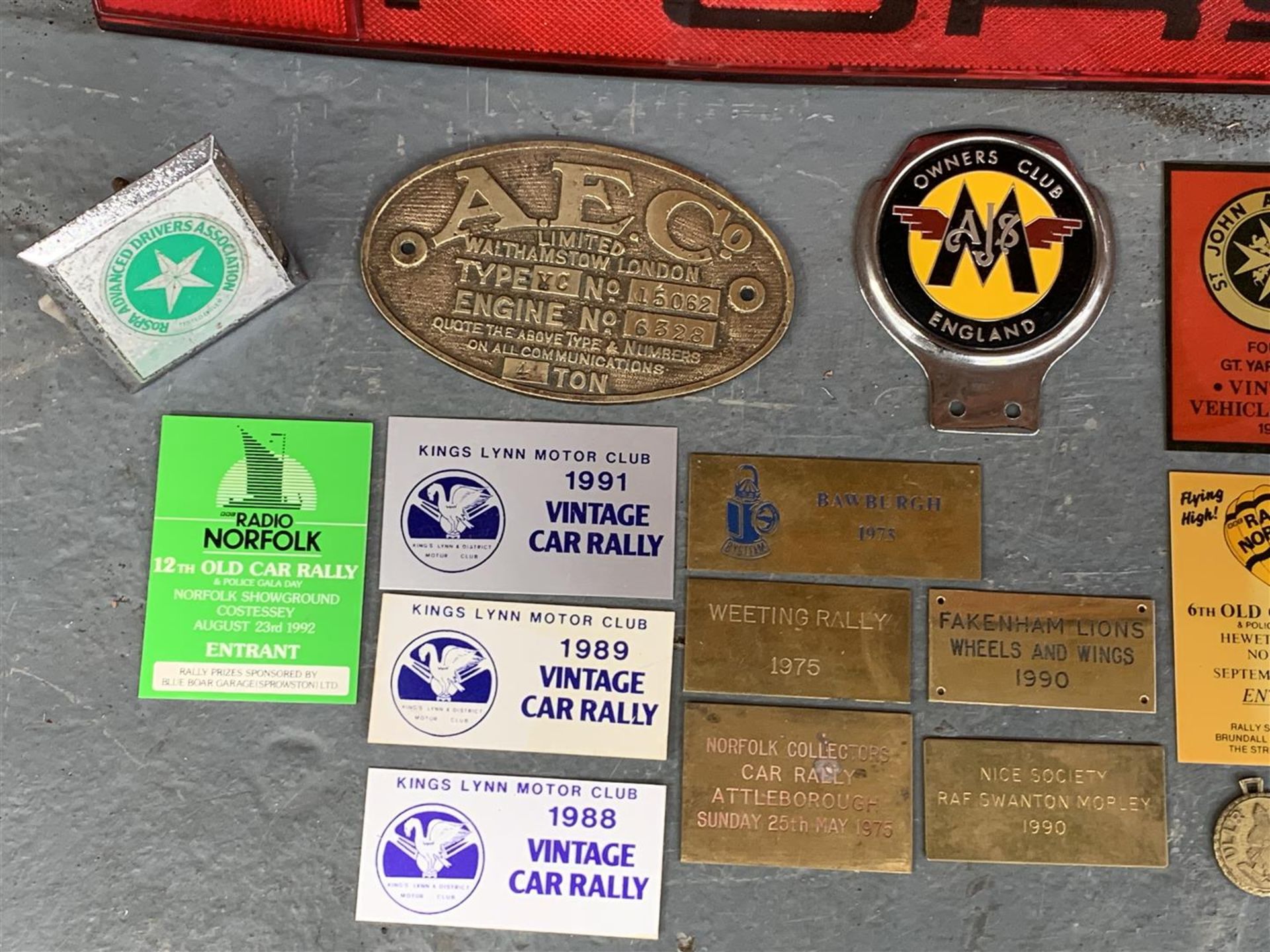 Box Of Assorted Badges To Include Porsche Etc - Image 2 of 4