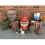 Mixed Lot Oil Cans/Jugs Fuel Can Etc